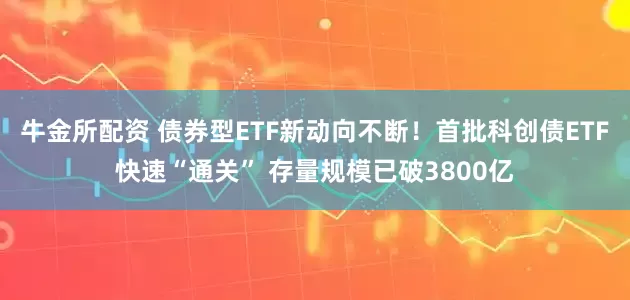 牛金所配资 债券型ETF新动向不断！首批科创债ETF快速“通关” 存量规模已破3800亿